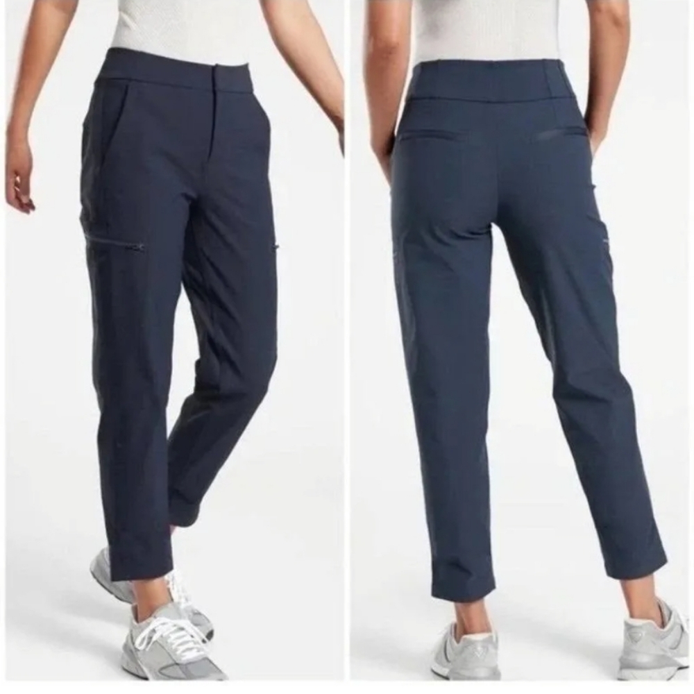 Athleta Navy Blue Wander Hybrid Ankle Pants 8 - Women | Color: Blue | NWT